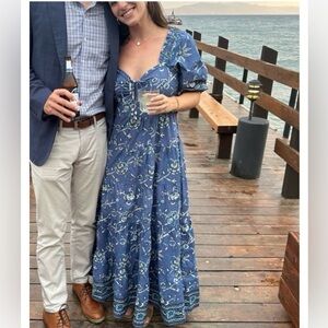 Caroline Constas Hart Dress NWT Floral Print Tiered Ruffle Sweetheart Neckline